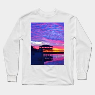 Purple Island Heights Sunrise. Long Sleeve T-Shirt